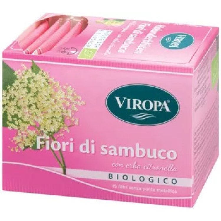 Viropa Fiori di Sambuco Bio Tisana Digestiva 15 Bustine Valido 36 Mesi