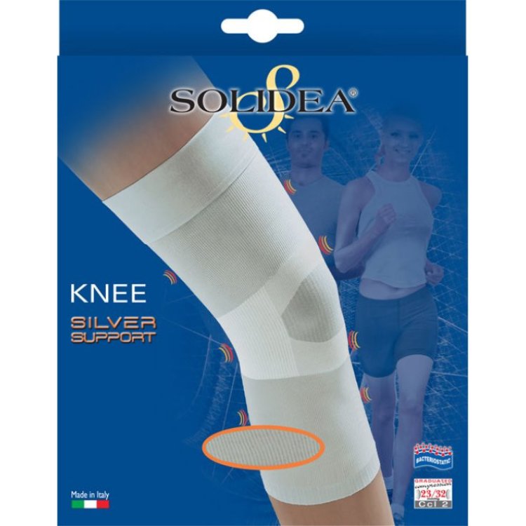 Solidea Silver Support Ginocchiera Compressione Graduata 23/32 mmHg Cammello XL