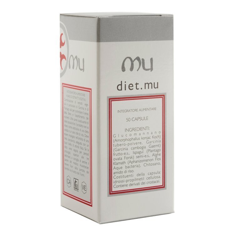 Mu Srl Diet Mu Integratore Alimentare Controllo Peso con Glucomannano 50 Capsule
