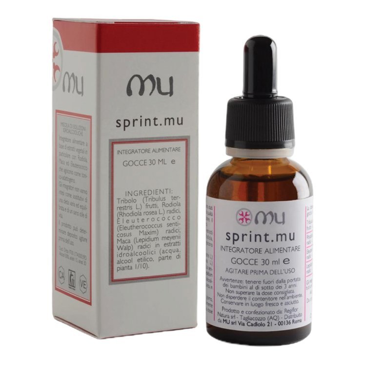 Mu Sprint Gocce Integratore Energetico per Affaticamento Fisico e Mentale 30ml Mu Sprint Gocce Integratore Energetico per Affaticamento Fisico e Mentale 30ml