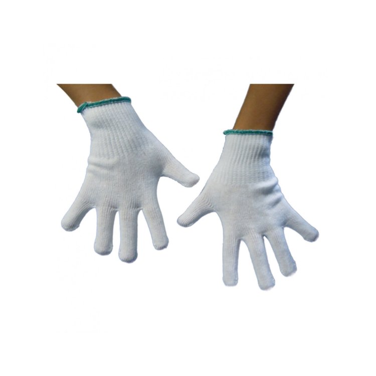 For.me.sa Guanti Dermatologici in Cotone Ambidestri Taglia 8 Dispositivo Medico CE