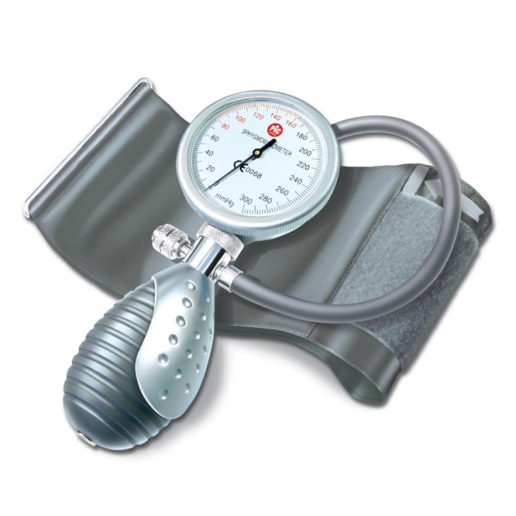 Pic Sfigmomanometro Aneroide Palmare Deluxe Argento Grigio Bracciale Comfort