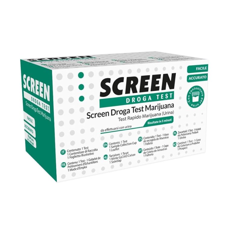 Screen Italia Test Monofase Marijuana THC Urina 50 ng/ml - Parafarmaco