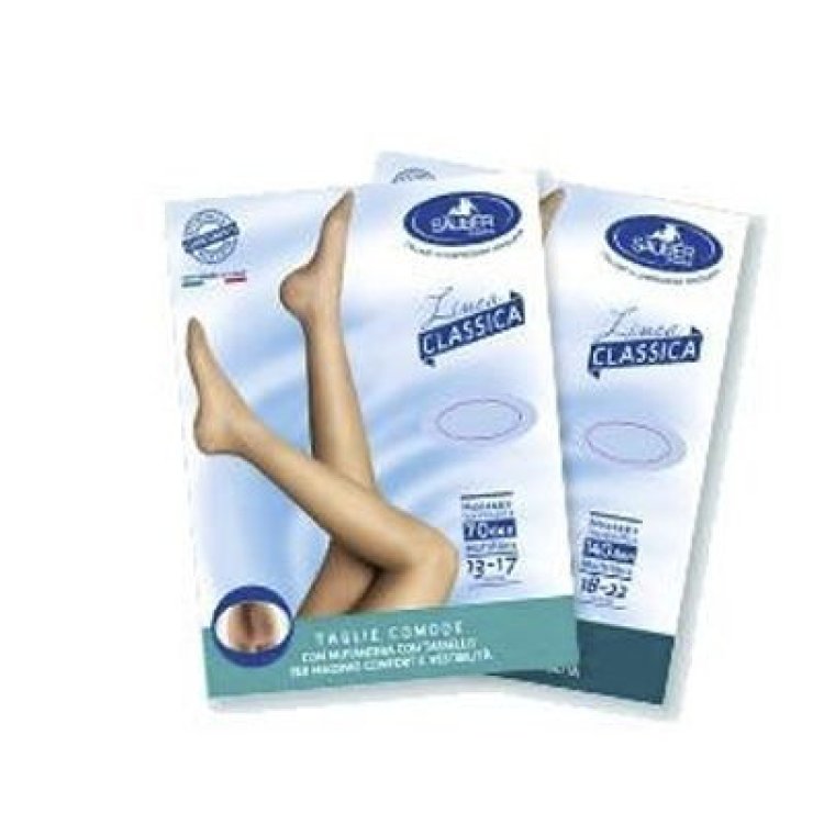 Sauber Linea Classica Collant Taglie Comode 70 DEN Neutro Beige Massaggio