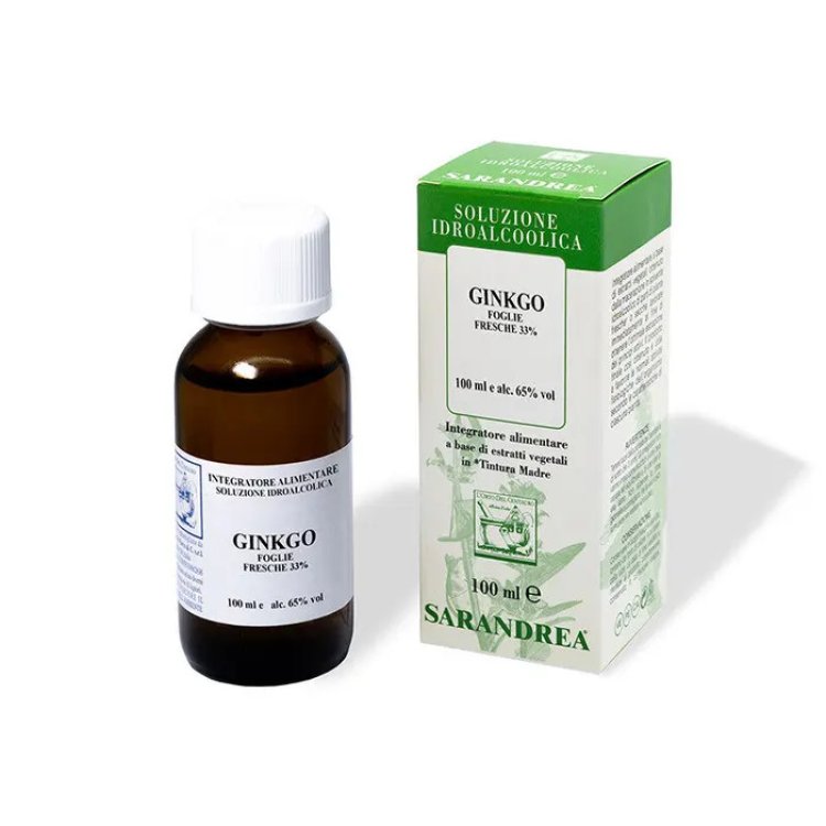 Sarandrea Marco &C. Ginkgo Biloba Tintura Madre Integratore per Memoria e Concentrazione 100ml
