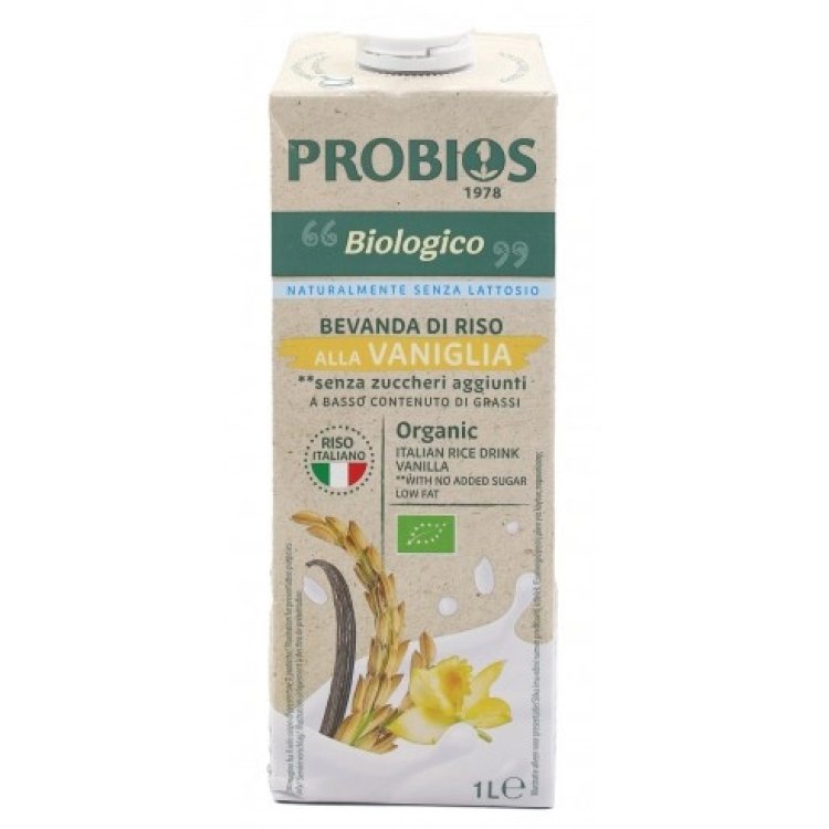 Probios R&R Bevanda di Riso Vaniglia Senza Glutine e Lattosio 1 Litro