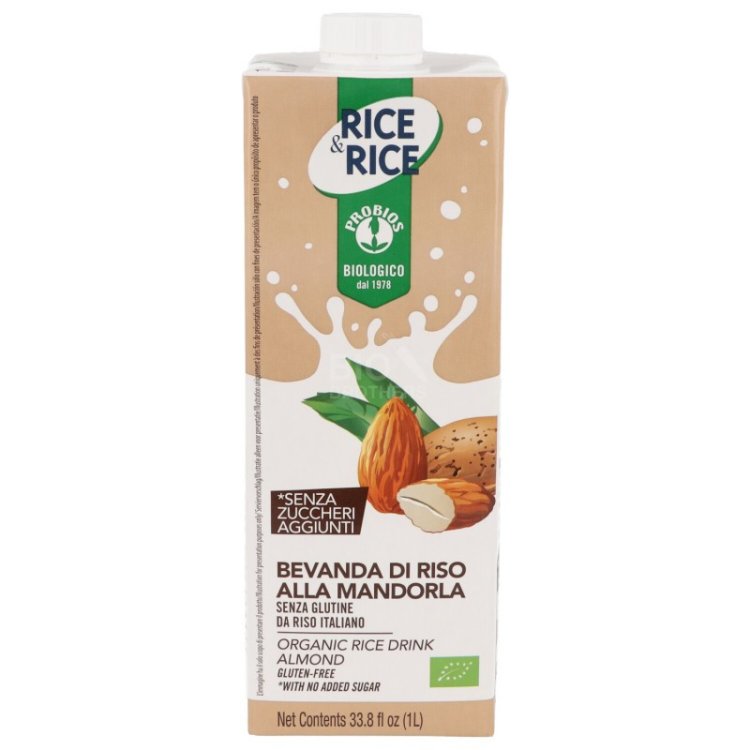 Rice&Rice Bevanda di Riso alla Mandorla Biologica 1 l
