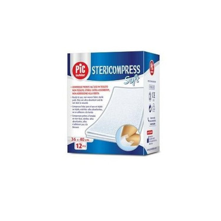 Pic Stericompress Soft Compresse Sterili TNT 18x40cm Ipoallergeniche per Medicazioni