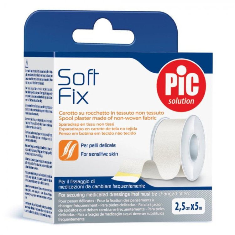 Pic Soft Fix Cerotto in Tessuto Non Tessuto per Medicazioni 2,5cm x 5m