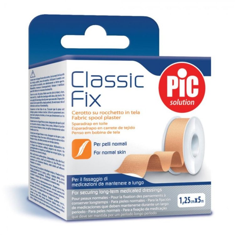 Pic Classic Fix Cerotto in Tela Traspirante Alta Tollerabilit&agrave; 1,25cm x 5m