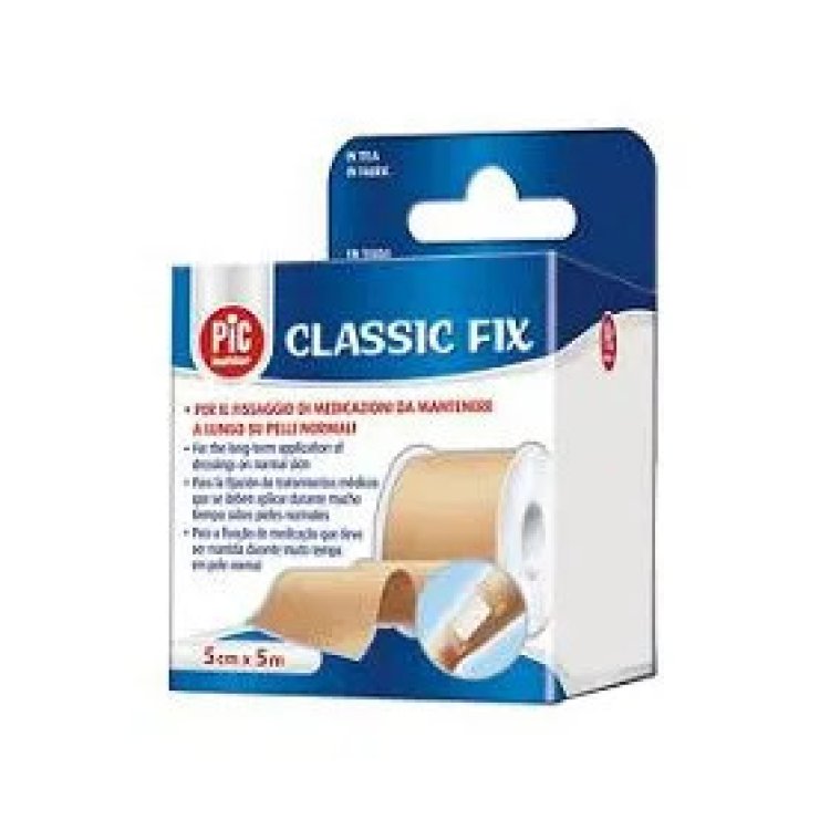 Pic Classic Fix Cerotto in Tela Traspirante 2,5cm x 5m Dispositivo Medico