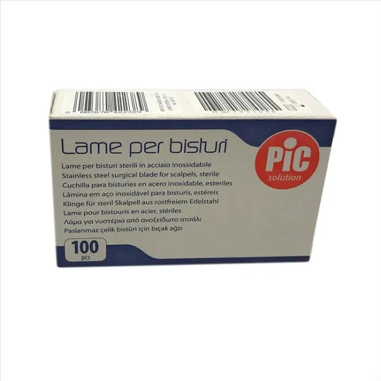 Pic Lama Bisturi Sterile Monouso Figura 11 Dispositivo Medico 100 Pezzi