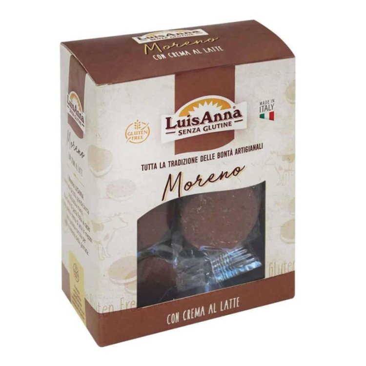 Luisanna Moreno Biscotti Senza Glutine con Crema Nocciola per Intolleranti 150g