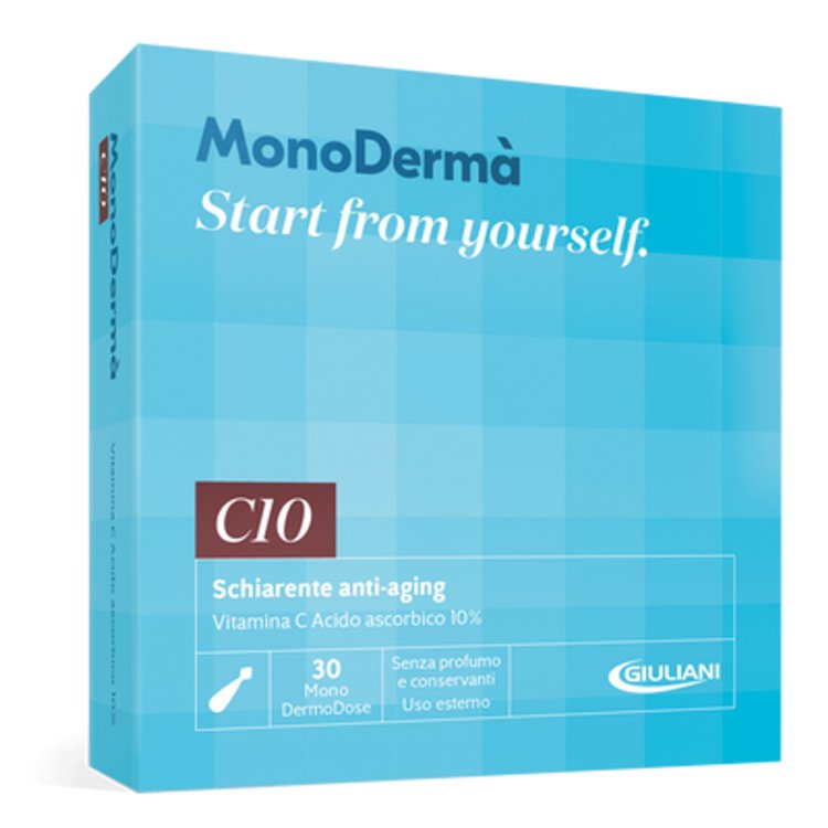 Monoderma' C10 Gel Viso Anti-Età Schiarente con Vitamina C Pura 10% - 30 Capsule Monoderma' C10 Gel Viso Anti-Età Schiarente con Vitamina C Pura 10% - 30 Capsule