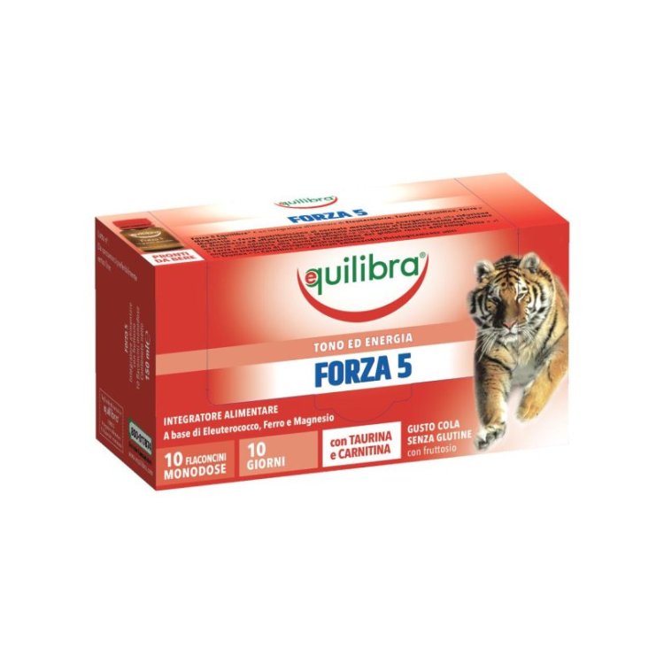 Equilibra Forza 5 Integratore Alimentare Tonico ed Energetico 10 Flaconcini