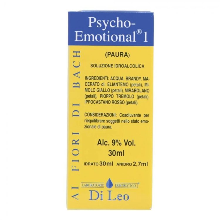 Laboratorio Erboristico Di Leo Psycho Emotional 1 Paura Riequilibrio Emotivo 30ml