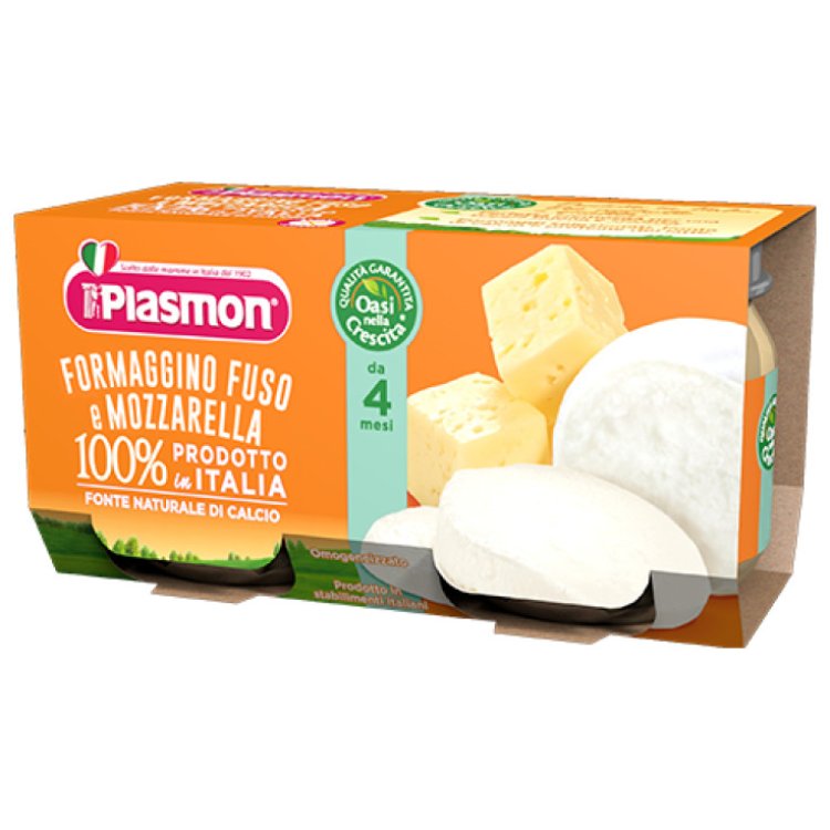 Plasmon Omogeneizzato Formaggino Fuso con Mozzarella 2x80g