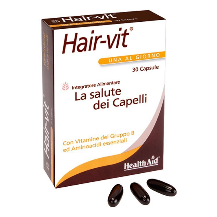 HealthAid Hair-vit Integratore per Capelli e Unghie in Capsule, 30 Unità HealthAid Hair-vit Integratore per Capelli e Unghie in Capsule, 30 Unità