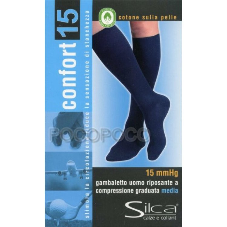 Medi Gambaletto Uomo 15 mmHg Fumo Taglia 3 in Cotone