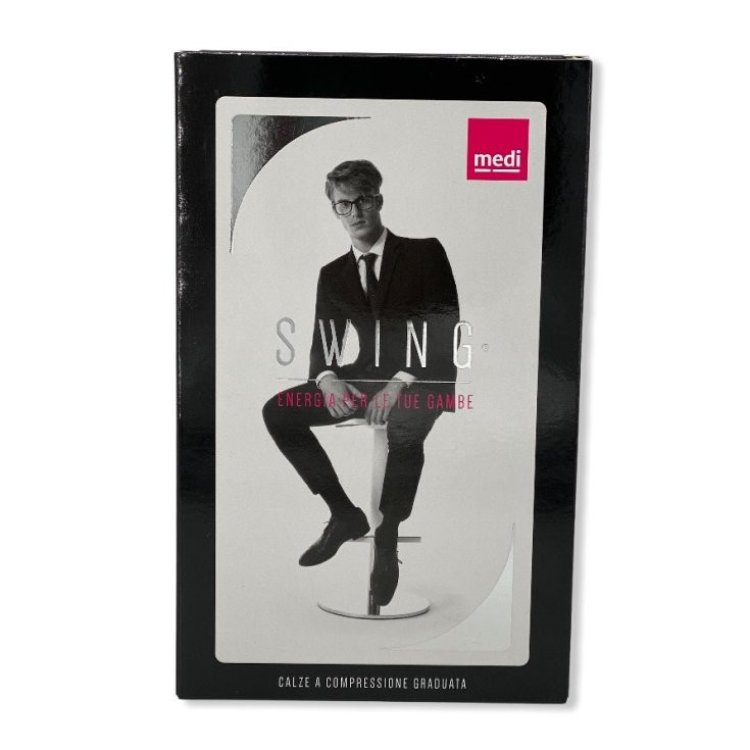 Medi Gambaletto Uomo 18 Black 1850 Cotone