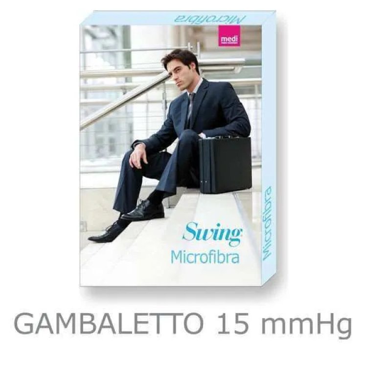 Medi Gambaletto Uomo Microfibra 21mmHg Nero Taglia 1