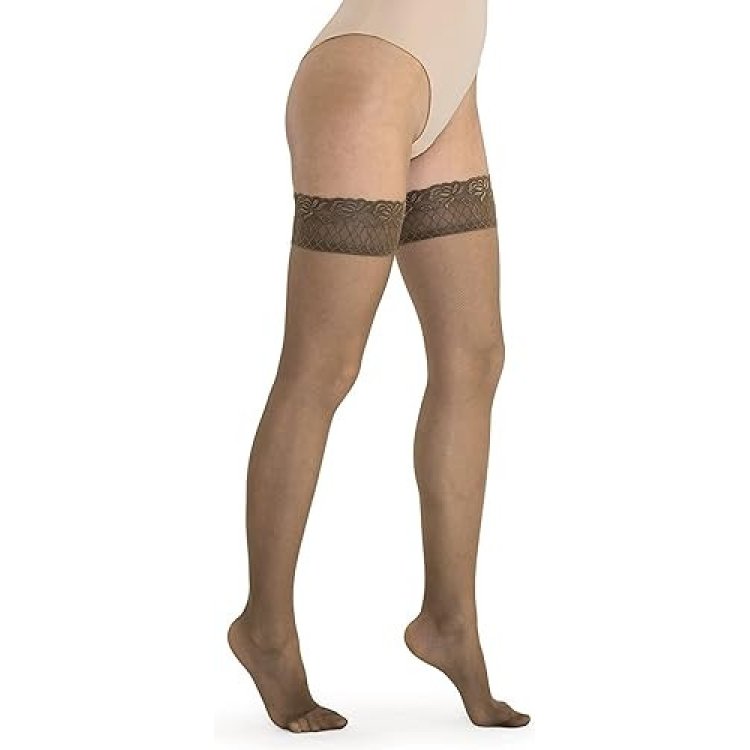 Solidea Brigitte Micro Rete 70 Autoreggente Nero Taglia 4
