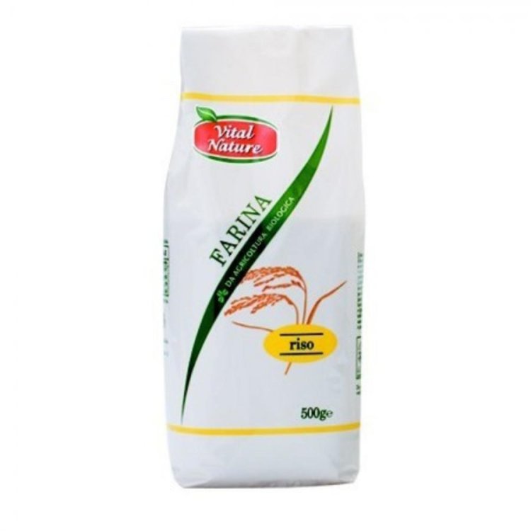 Vital Nature Farina di Riso Bio Ideale per Creme e Besciamelle 500 g
