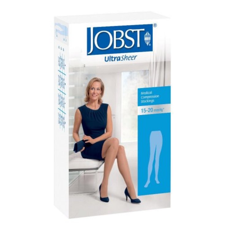 Jobst UltraSheer Calza Autoreggente 15-20mmHg per Gambe Stanche