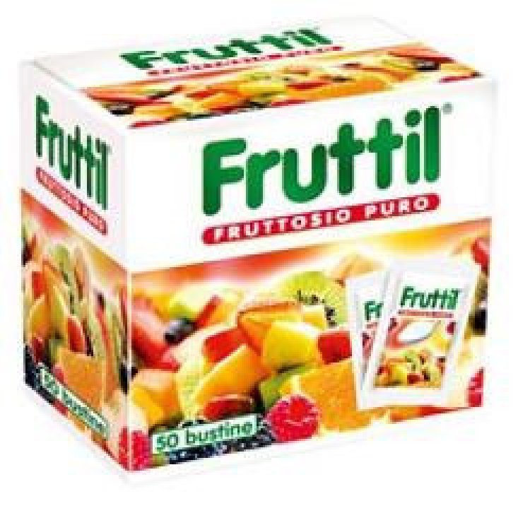 Fruttil Fruttosio Puro Cristallino Dolcificante Naturale 50 Bustine da 4g