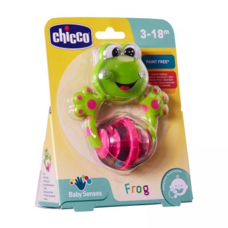 Chicco Trillino Rana Gioco Divertente Massaggiagengive da 3+ Mesi
