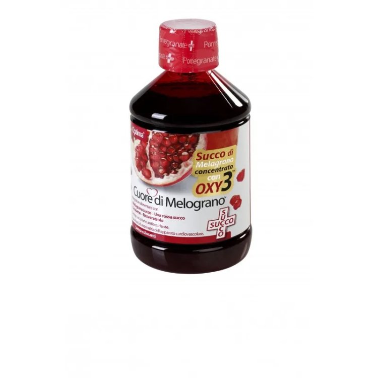 Optima Naturals Cuore di Melograno Succo con OXY 3 Integratore Antiossidante, 500 ml
