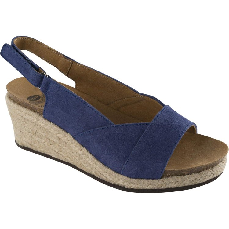 Scholl Shoes Sandali Scamosciati Blu Elettrico Taglia 37