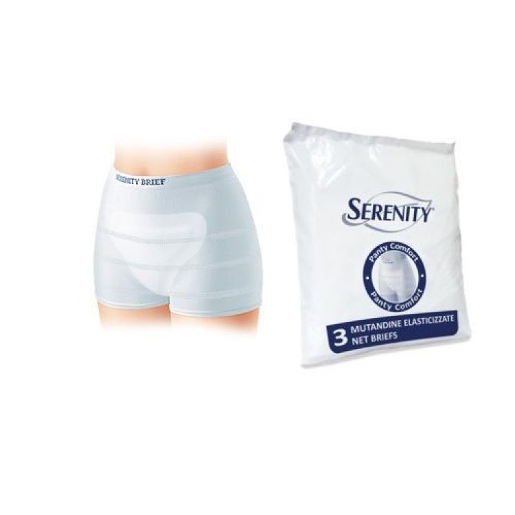 Serenity Panty Comfort Mutandina a Rete Supporto Pannoloni - 3 Pezzi