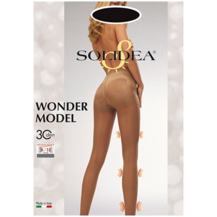 Solidea Wonder Model Collant Punta Chiusa Nero ML Compressione 18/21 mmHg