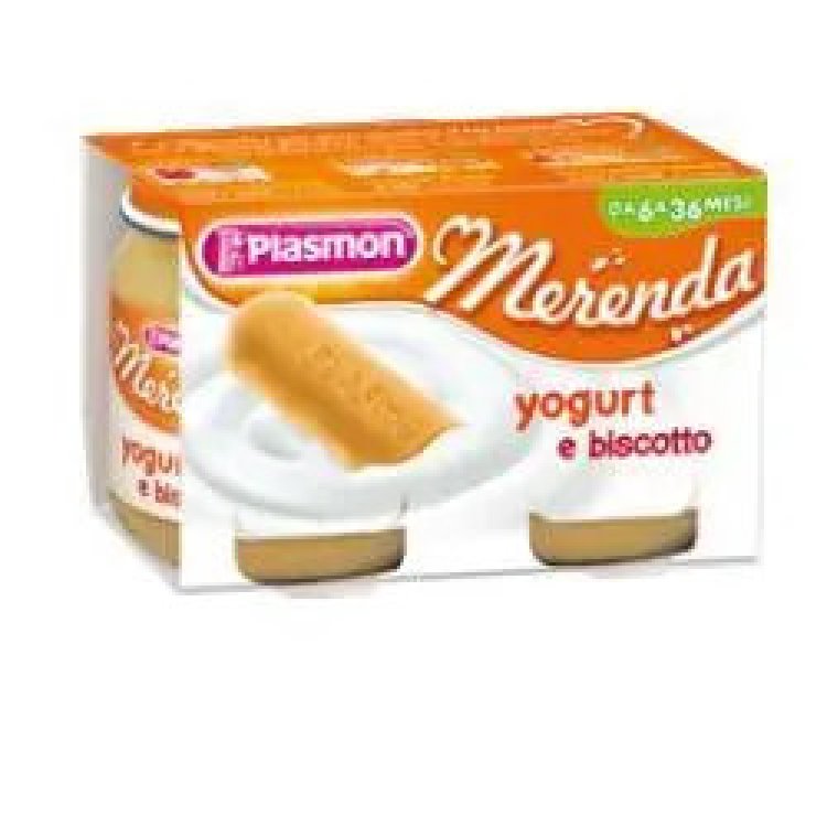Plasmon Omogeneizzato Yogurt e Biscotto per Bambini da 120g x 2 Pezzi
