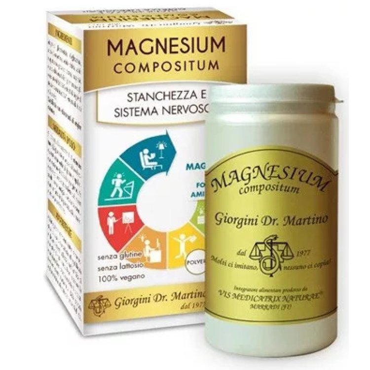 Dr. Giorgini Magnesium Compositum Integratore in Polvere per Stanchezza 100 g