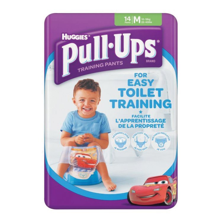 Huggies Pull Ups Boy Mutandina Assorbente 12-18 kg - 14 Pezzi