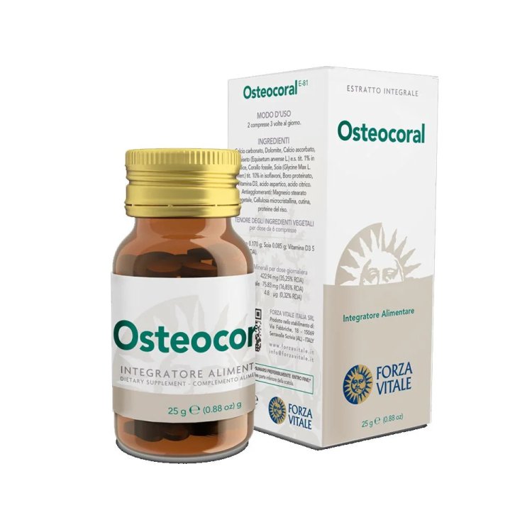 Forza Vitale Osteocoral Integratore per Densit&agrave; Ossea - 60 Compresse