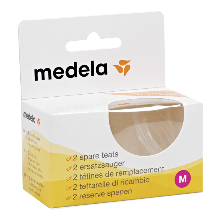 Medela Tettarella Media Silicone 2 Pezzi flusso medio neonati Medela Tettarella Media Silicone 2 Pezzi flusso medio neonati