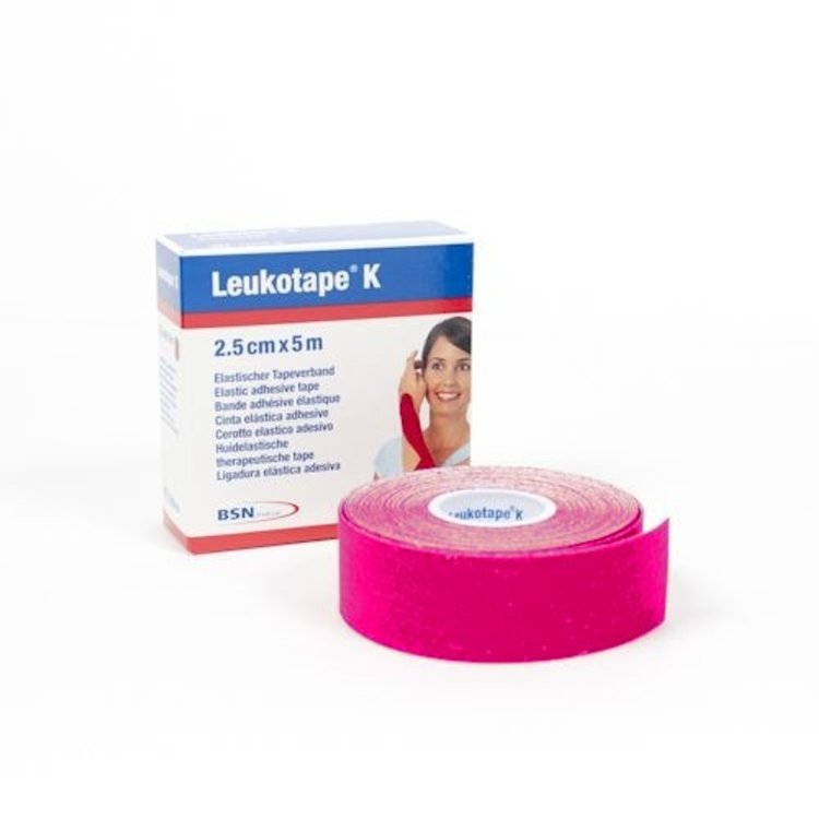 Leukotape K Taping Benda Adesiva Fisioterapica 2,5x500 Rosa