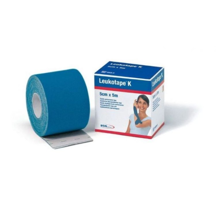 Leukotape K Taping Benda Adesiva Blu 5x500cm