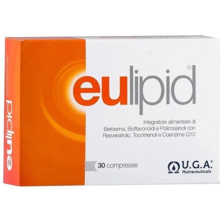 U.g.a. Nutraceuticals Eulipid Integratore Cardiovascolare Berberina CoQ10 30 Compresse U.g.a. Nutraceuticals Eulipid Integratore Cardiovascolare Berberina CoQ10 30 Compresse