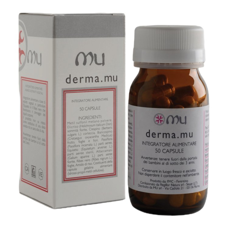Mu Derma Mu Integratore per la Pelle in Capsule Nuova Formula 50cps