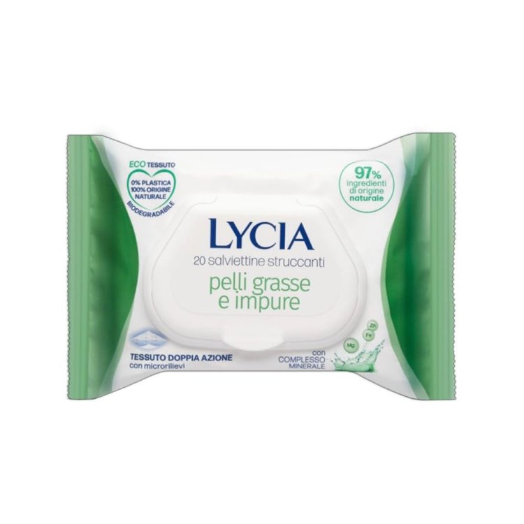 Lycia Salviette Struccanti per Pelle Grassa 64 Pezzi Lycia Salviette Struccanti per Pelle Grassa 64 Pezzi