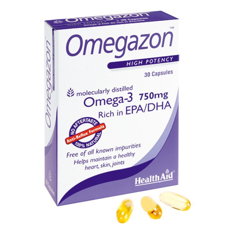 HealthAid Omegazon Integratore Omega 3 per Colesterolo - 30 Capsule HealthAid Omegazon Integratore Omega 3 per Colesterolo - 30 Capsule