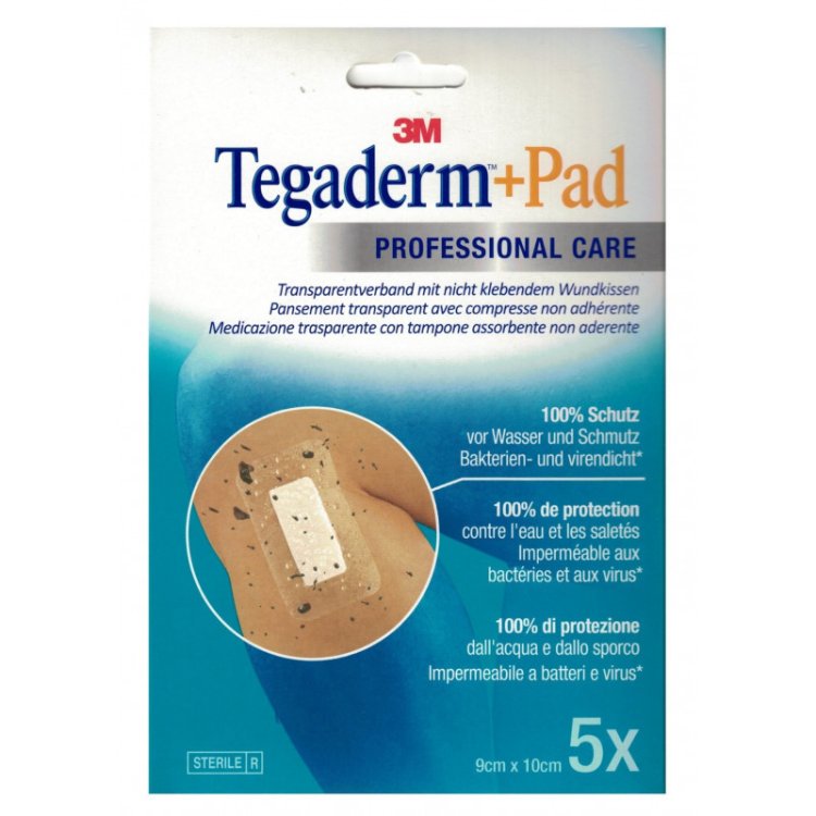 Tegaderm Cer+Pad Cerotto Sterile Impermeabile 9x10cm - 5 Pezzi