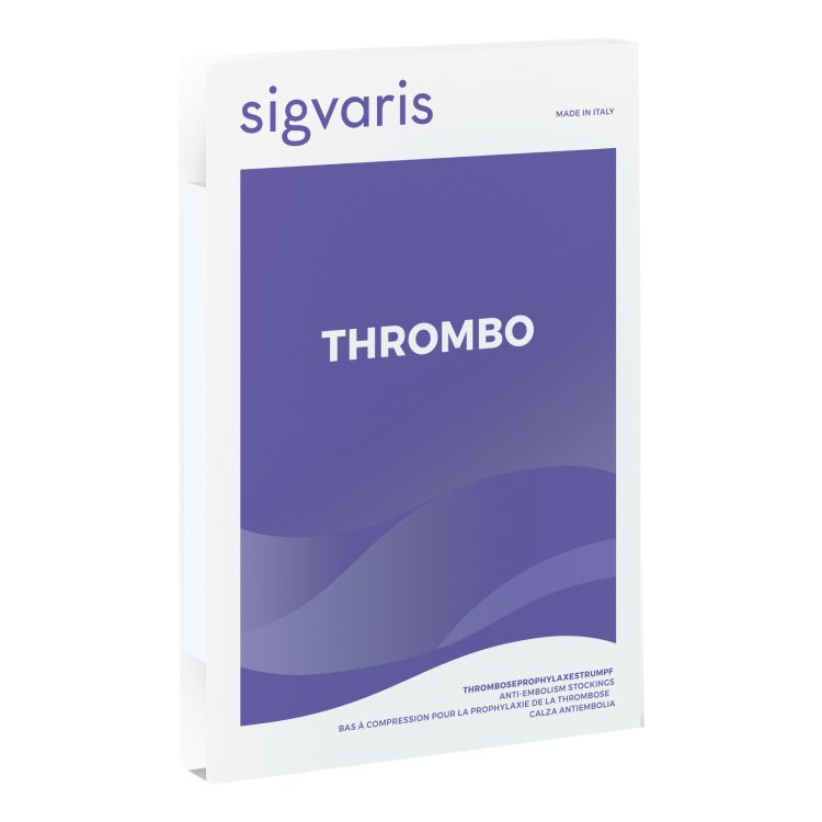 Sigvaris Thrombo Gambaletto Antiembolia Lungo Bianco Taglia L