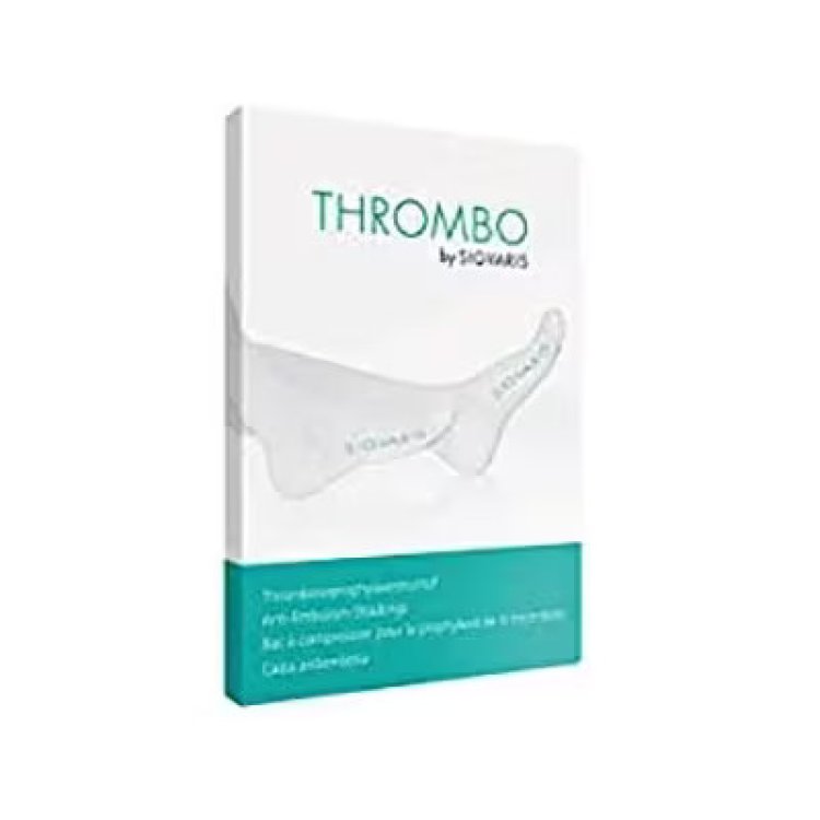 Sigvaris Thrombo Calza Coscia Antiembolia Punta Aperta Bianco Taglia S