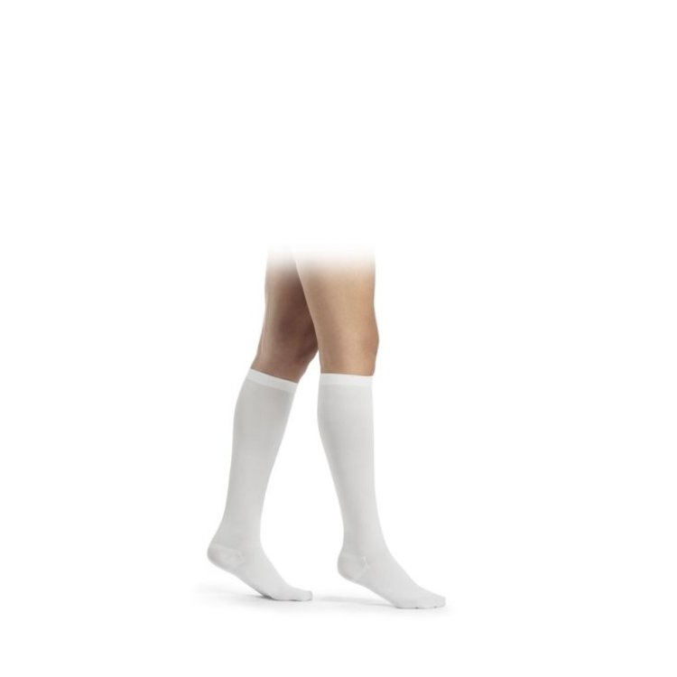Sigvaris Thrombo Gambaletto Corto Punta Aperta Bianco XS