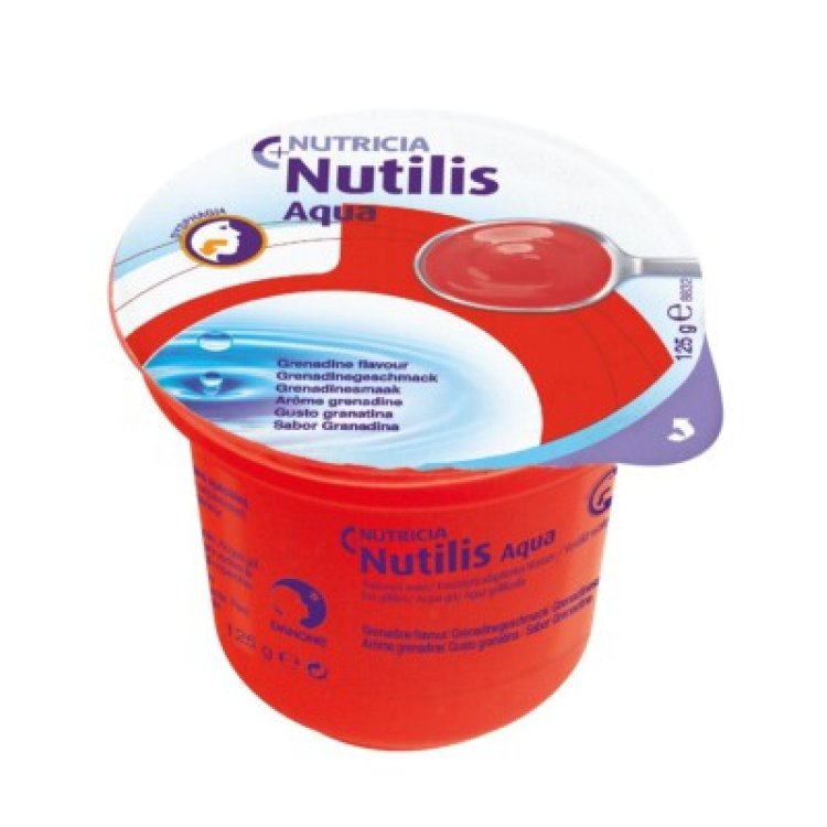 Nutricia Nutilis Aqua Gel Granatina Bevanda per Deglutizione - 12x125g